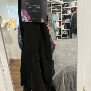 Chinese Laundry Black Footed Tights
